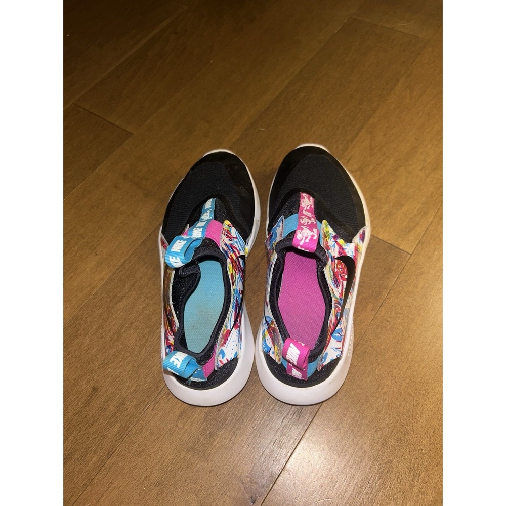 Nike Girls Flex Runner Fable slip-on sneakers Tennis Shoe Youth 6.5 Pink Teal - Picture 5 of 7